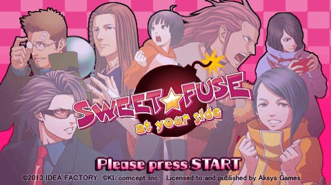 Sweet Fuse: At Your Side title screen for PSP